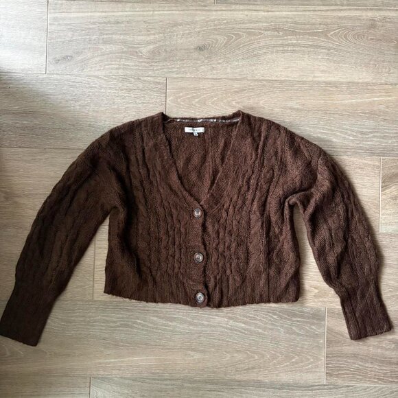 Women's Brown Cardigan - Picture 5 of 7